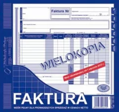Factura 2/3 A4 wielokopia 100-2 (WIKR-096847)