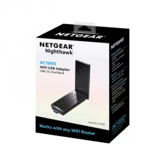 Mini Adaptor USB wireless Netgear Nighthawk AC1900, Dual-Band, Push ‘N’ Connect, USB 3.0