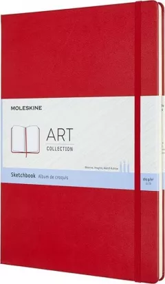 Caiet de schite Moleskine, 165g/m2, A4, Rosu