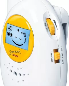 Monitor audio pentru bebelusi Beurer BY84 cu transmisie analogica,unidirecțional,800 m,reîncărcabilă,alb,
Fără fir