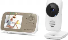 Monitor video pentru copii Motorola VM483,bidirecțional, 300 m,baterie-rețea,
Fără fir,
Maro