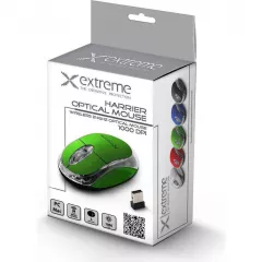 Mouse Esperanza Extreme XM105G, Optic, USB, fara fir, 1000 DPI, 3 butoane, Verde