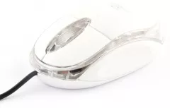 Mouse Esperanza Raptor TM102W, Optic, USB, 1000dpi, 3 butoane, Alb-Transparent