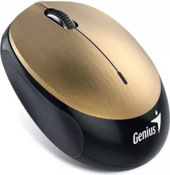 Mouse Genius NX-9000BT (31030120100), Optic, USB, Wifi, 1200 DPI, 3 butoane, Negru-Auriu