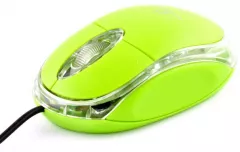 Mouse Esperanza Raptop TM102G, Optic, USB, 1000dpi, 3 butoane, Verde-Transparent
