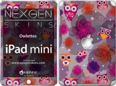 Nexgen Skins Nexgen Skins - Set de piele pentru carcasă cu efect 3d Ipad Mini (bufnițe 3d)