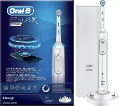  Periuță de dinți Oral-B Genius X 20100S  albă,
Pentru adulti,Reîncărcabil,
Cu un senzor de forță de presiune,Durata de viata a bateriei
60 de minute
