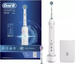 Periuta de dinti Oral-B Smart 4 4200W alba,
Rotativ,Pentru adulti,
Reîncărcabil,Fara senzor de presiune,Durata de viata a bateriei
56 de minute