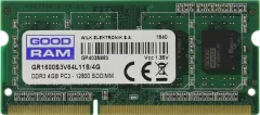 Memorie Laptop GOODRAM GR1600S3V64L11S/4G, DDR3, 1x4GB, 1600 MHz, CL11, 1.35V