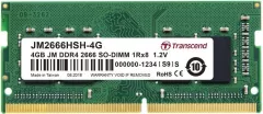 Memorie laptop Transcend JM 4GB DDR4 2666 Mhz,  SO-DIMM,JM2666HSH-4G