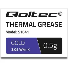 Pasta termoconductoare , Qoltec , 3.05 W/m/K , 0.5g , auriu