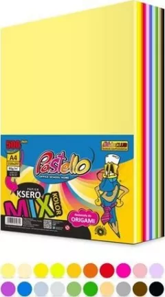 Pastello Copy Paper A4 80g mix de culori 500 coli