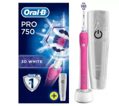 Periuta de dinti Oral-B Pro 750 plus pasta de dinti, Roz,
Pentru adulti,
Reîncărcabil