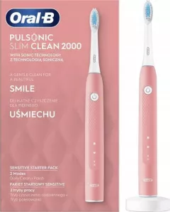 Periuță de dinți sonică Oral-B Pulsonic Slim Clean 2000 Pink,Pentru adulti,
Reîncărcabil,
Fara senzor de presiune,Durata de viata a bateriei
50 de minute