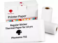 Phomemo Papier Wkład Wkłady Samoprzylepny 3x Rolka 50mm do Phomemo T02 / M02 PRO / M02X / Q12-RMS10