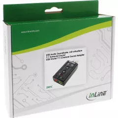 Placa de sunet InLine 33051C, USB, 7.1, externa