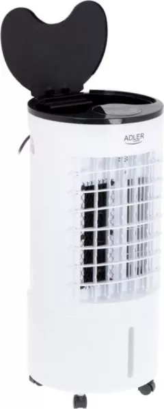 Aparat de aer conditionat portabil Adler 3in1, cu Panou tactil LED si telecomanda, Functie de Racire, Umidificare si Purificare, debit 280 m3/h, 300W, alb