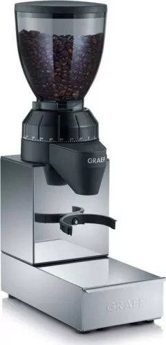 Rasnita profesionala automata de cafea Graef, CM850, 40 de grade de macinare, reglabila, motor cu viteza lenta pentru pastrarea aromelor, recipient detasabil capacitate 350g, argintiu