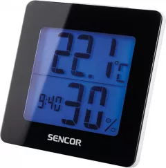  Statie meteo digitala, ProCart, pentru interior, cu ceas desteptator, Sencor SWS 15 