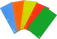 Separatoare carton pentru biblioraft, 5 culori, 100 buc/set