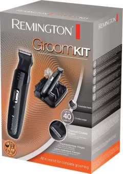 Set facial de Ingrijire Personala Remington Groom Kit PG6130, 2-20 mm, 4 capete lavabile, lame cu auto-ascutire