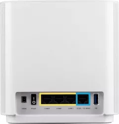 Sistem Mesh Wi-Fi ASUS XT8(W-1-PK), AX6600, Tri-Band, Wi-Fi 6, AiMesh, Acoperire pentru întreaga casă