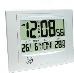 Statie Meteo PLATINET ,interior si exterior cu ceas,alarma,calendar 
