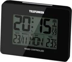 Stație meteo Telefunken FUD-40, neagră,
Alarmă ,
Data stampilei ,
Ceas,Afișaj electronic