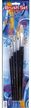 Set 5 pensule Brush STARPAK pentru pictura , Robentoys