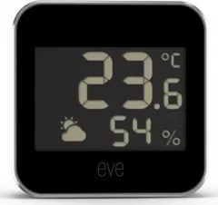 Stația meteo  Eve Weather - monitor de temperatură și umiditate,neagra