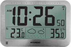 Stația meteo Hyundai WS2331,Otel,
Ecran LCD ,
Afișarea prognozei meteo sub formă de simboluri grafice,
de la -20 grade C la +50 grade C