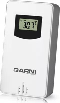 Statie meteo Garni GARNI 029 - senzor wireless, Alb,LCD,Baterie