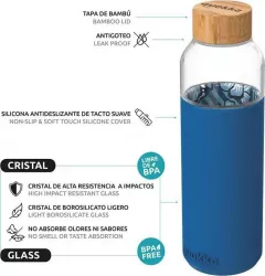Sticla Quokka cu capac albastru 660 ml