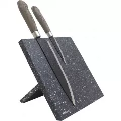 Suport cutit magnetic Kinghoff KH-1560, 21.5 x 21.5cm, 1.6 kg, Negru