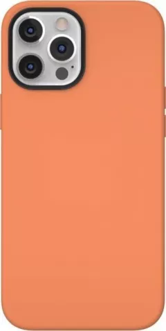Husa protectie SwitchEasy MagSkin pentru iPhone 12/12 Pro, Silicon, Portocaliu