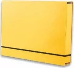 Dosar Tadeo Trading A4 PENMATE Lux cu bandă elastică - galben pastel Târguri Tadeo Trading