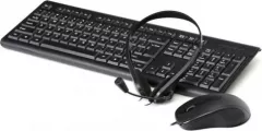 Tastatură + Mouse Fiesta Office cu fir 4 în 1 (F4IN1OS01)