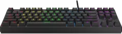 Tastatura gaming Krux KRX0042, ATAX RGB TKL, Outemu Brown, cu cablu, iluminata RGB, mecanica, negru, EN