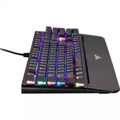 Tastatura PREYON Long Claw Brown Gateron Brown PLCB104B, RGB, USB, mecanica, Negru