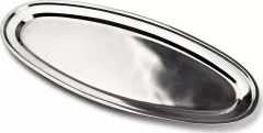 Tava servire, Mondex, Basic Kitchen, Inox, 65x28 cm, Argintiu