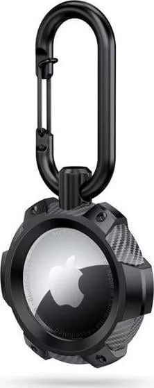 Husa de protectie TECH-PROTECT TpuCarbon compatibila cu Apple AirTag Black