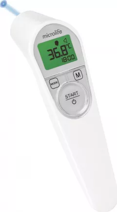 Termometru digital non contact Microlife NC 200,1 secundă,frunte, ureche,electronic,2 x AAA