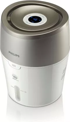 Umidificator de aer Philips HU4803/01, Tehnologie NanoCloud, Rezervor 2 l, 220 ml/h, Alb/Gri