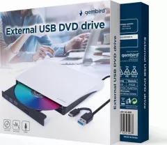 Unitate DVD-USB-03-BW Gembird