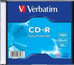 CD-R Verbatim Extra Protecție 700MB (200 Slim)