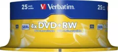 Verbatim DVD+RW 4,7 GB 4x 25 buc (43489)