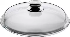 WMF Capac bol de sticla WMF, 20 cm, cu buton metalic, sticla termorezistenta, lavabil la masina de spalat vase