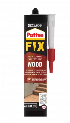 Adezivi & Siliconi - Adeziv de montaj pentru lemn Pattex Fix Wood, alb murdar, 385 g, olint.ro