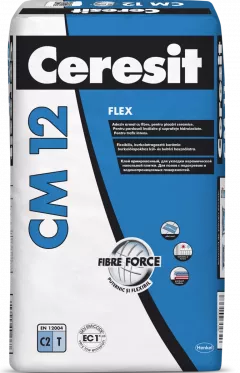 Adezivi & Mortare - Adeziv flexibil Ceresit CM 12, armat cu fibre, 25 kg, olint.ro