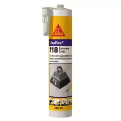 Adeziv pentru constructii, Sikaflex 118 - Extreme Grab, interior / exterior, 290 ml, culoare alba